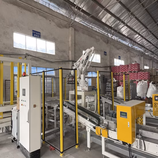 Automatic ABB Robot Stacking Palletizer Machine with Arm Loader