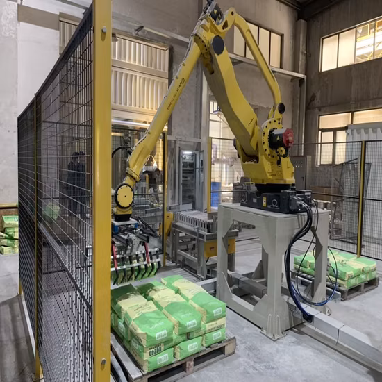 Automatic ABB Robot Stacking Palletizer Machine with Arm Loader