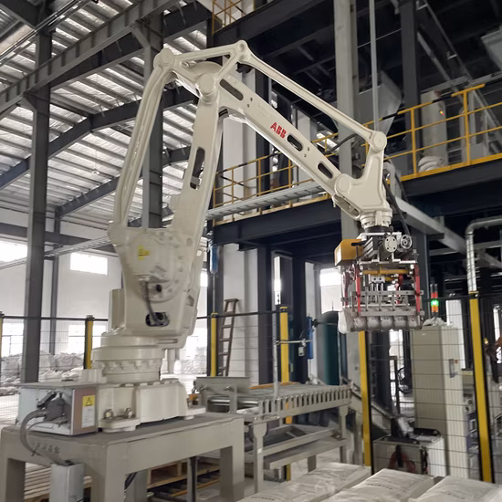 Automatic ABB Robot Stacking Palletizer Machine with Arm Loader